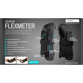 Demon flexmeter wrirst guard double black D3o