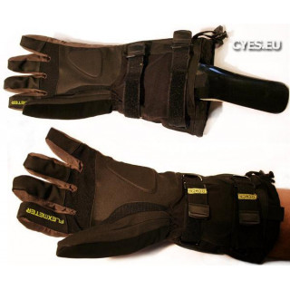 gants avec double protections poignets Demon flexmeter - black