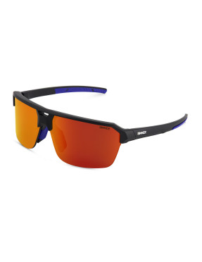 lunettes sinner du modele bolt montures noires et bleues et ecran orange