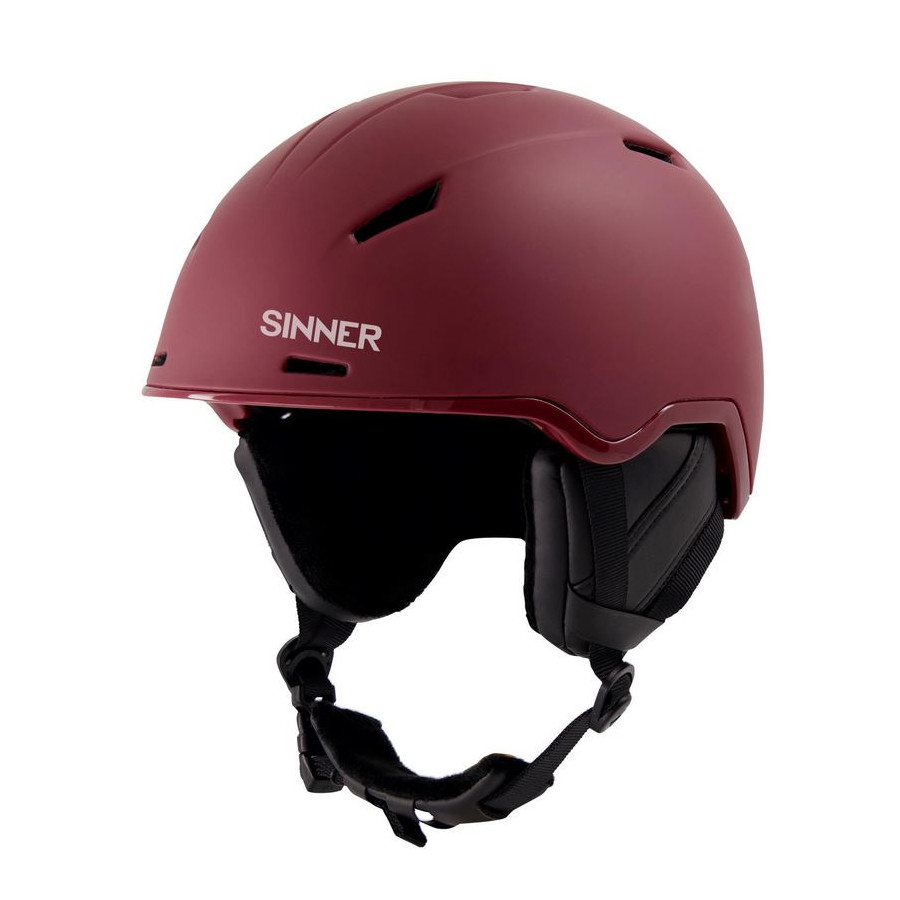 Casque Sinner snowmass matte burgundy