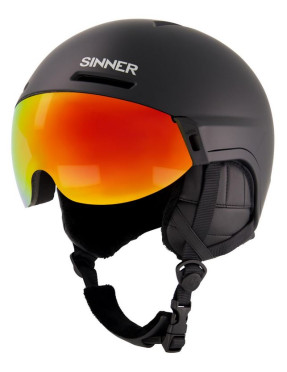 Casque Sinner Montblanc visor matte black ecran red cat 2